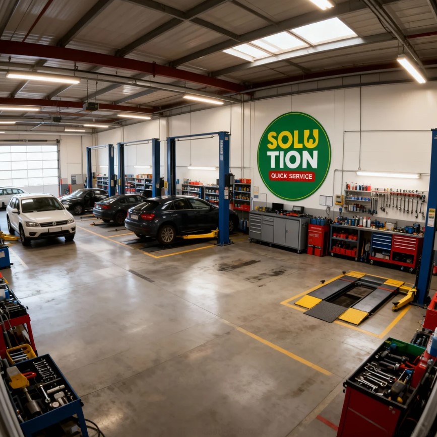 Solution Quick Service - Bengkel Mobil Modern & Servis Berkala Terpercaya