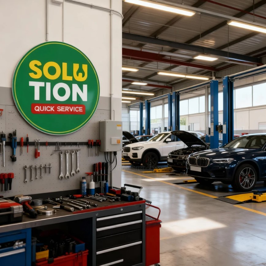 Solution Quick Service - Bengkel Mobil Modern & Servis Berkala Terpercaya