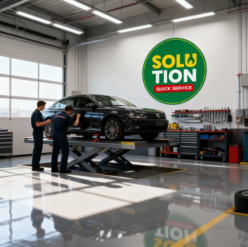 Solution Quick Service - Bengkel Mobil Modern & Servis Berkala Terpercaya